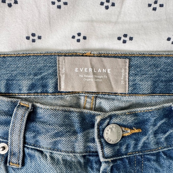 Everlane Relaxed Straight Fit Jeans - Picture 2 of 7